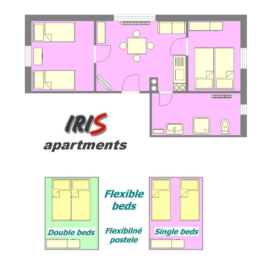 Apartments Iris Liptovský Mikuláš Dış mekan fotoğraf